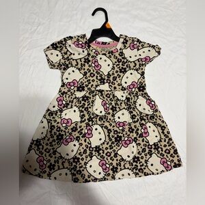 Hello Kitty Beige and Pink Floral Dress